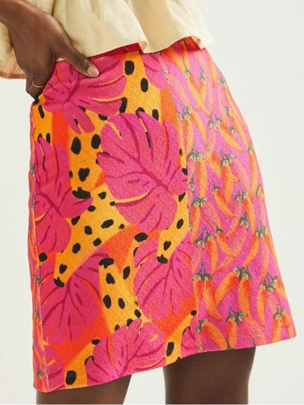Farm Rio for Antrolpologie Tropical Mini Skirt Women’s Size Small